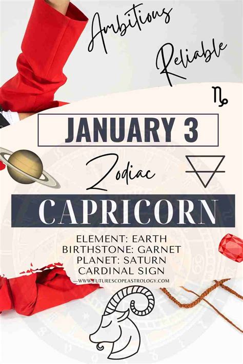 January 3 Zodiac sign (Capricorn) Birthday Personality, Birthstone, Zodiac Sign, Compatibility ...