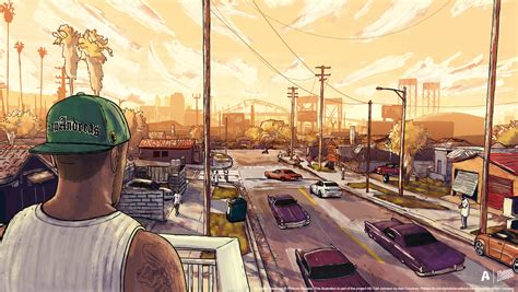 Gta San Andreas Artwork Wallpaper,HD Games Wallpapers,4k Wallpapers ...