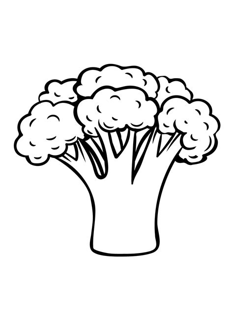 Pictures Broccoli Coloring Page - Free Printable Coloring Pages
