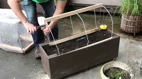 Patio Gardening - Home Made Planter Box Greenhouse - Vancouver (With images) | Garden planter ...