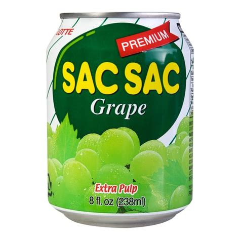 LOTTE Sac Sac Grape Juice 238ml - Yamibuy.com