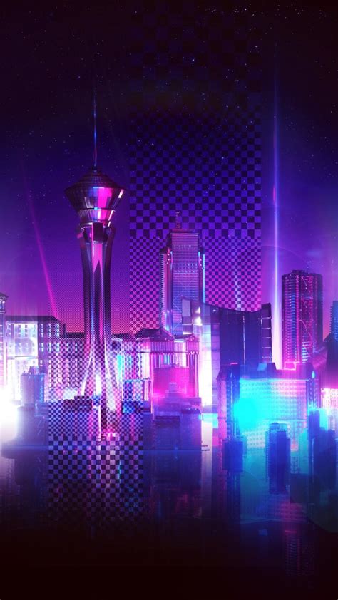 Retro Neon City Wallpapers - Wallpaper Cave