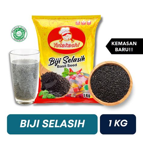 Biji Selasih Super 1Kg Yutakachi / Basil Seed 1 Kg / Biji Selasih Super Kualitas Premium Halal ...