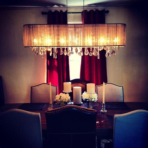 Custom Linear chandelier :) Home Upgrades, Linear Chandelier, Dining Room, Ceiling Lights ...