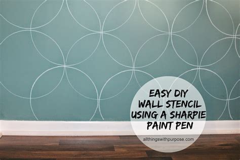 Easy DIY Wall Stencil with a Paint Pen