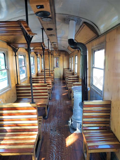 interior of luxury old train carriage | Stock image | Colourbox