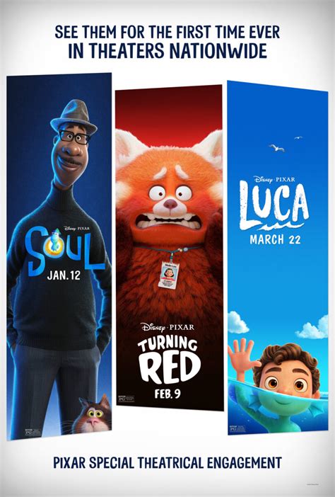 Disney-Pixar's 'Soul,' 'Turning Red' & 'Luca' Coming to U.S. Theaters for the First Time ...