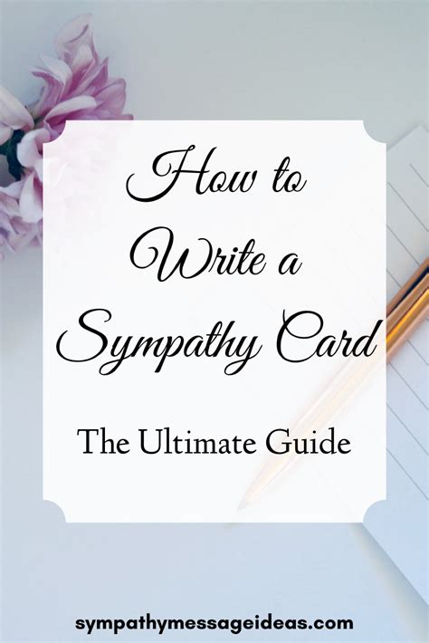 If you're having trouble with what to write in a sympathy card, this ...