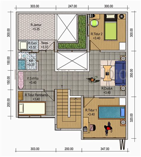 Gambar Denah Rumah Minimalis Modern | Model Desain Rumah Terbaru