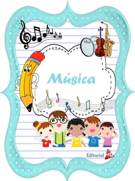 Portada para Cuaderno | Portadas de musica, Caratulas para cuadernos ...