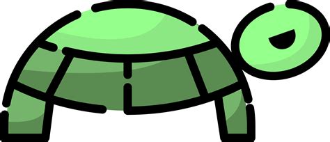 Green turtle, illustration, vector on a white background. 13484173 ...