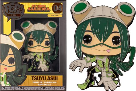 MY HERO ACADEMIA - Pop Large Enamel Pin N° 04 - Tsuyu Asui ...