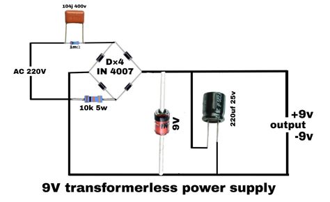 Transformerless Power Supply Circuit Diagram