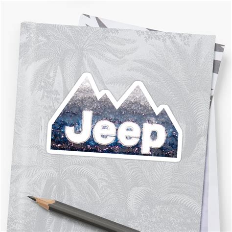 "Jeep" Sticker by squarebubble | Redbubble