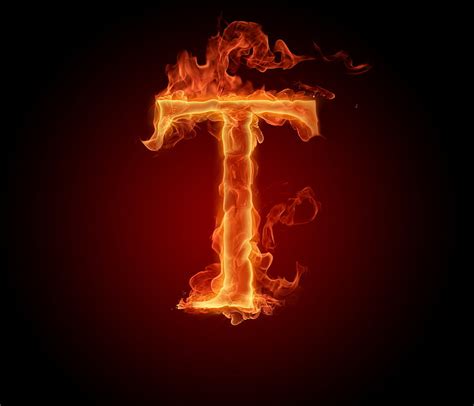 HD wallpaper: t fire illustration, flame, letter, alphabet, Litera ...