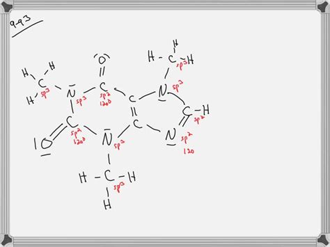 SOLVED:Consider the following computer-generated model of caffeine: Complete a Lewis structure ...