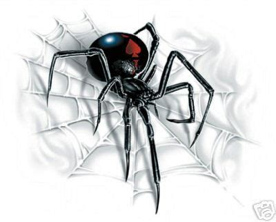 Black Widow Spider Web Tattoo