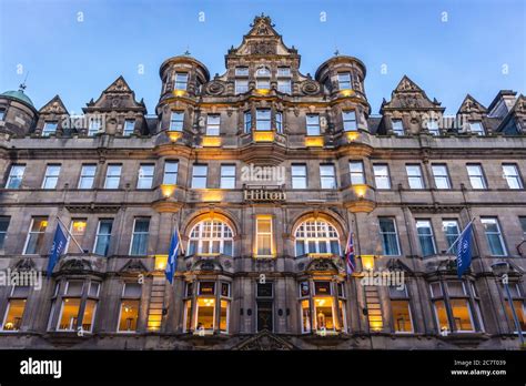 Hilton Edinburgh Carlton Hotel on North Bridge Street in Edinburgh, the ...