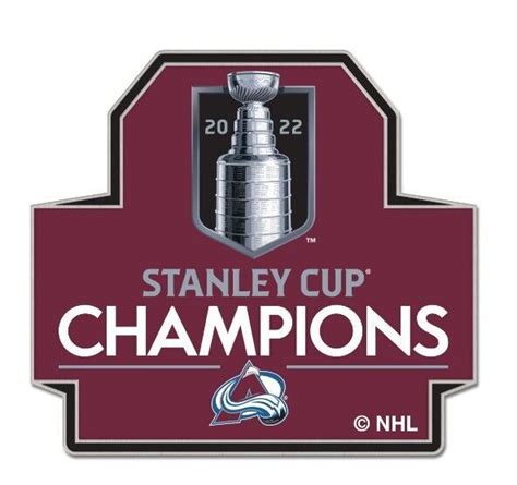 2022 COLORADO AVALANCHE STANLEY CUP FINAL CHAMPIONSHIP BANNER PIN ...