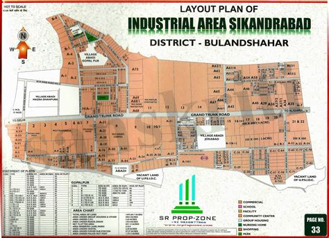 Layout (Plan) Map Industrial Area Sikandrabad - Greater Noida Industry I BUY I SALE I RENT