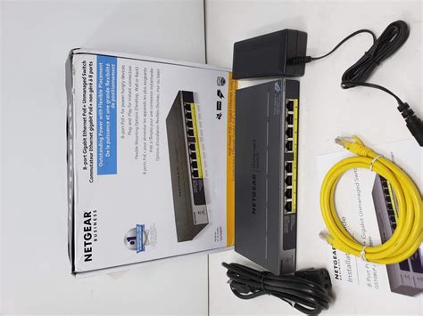 NETGEAR 8-Port Gigabit Ethernet Unmanaged PoE Switch (GS108PP) - A4 606449130010 | eBay