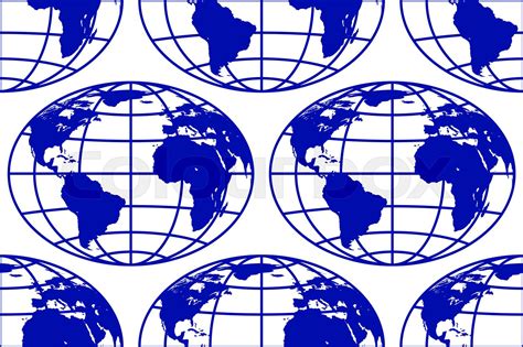 Globe seamless pattern | Stock vector | Colourbox