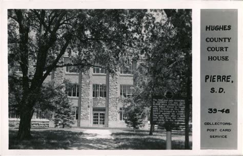 Hughes County Court House Pierre, SD Postcard