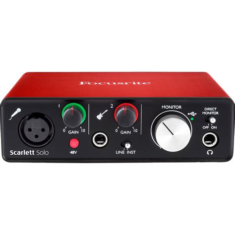 Focusrite Scarlett Solo USB Audio SCARLETT-SOLO-2ND-GEN B&H