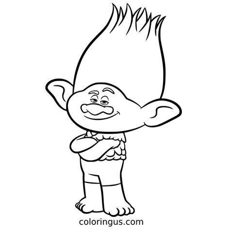 Trolls Coloring Pages (Free Printable PDF)