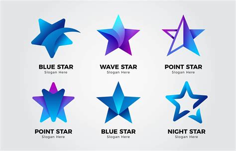 Stars Logo Collection 1576524 Vector Art at Vecteezy