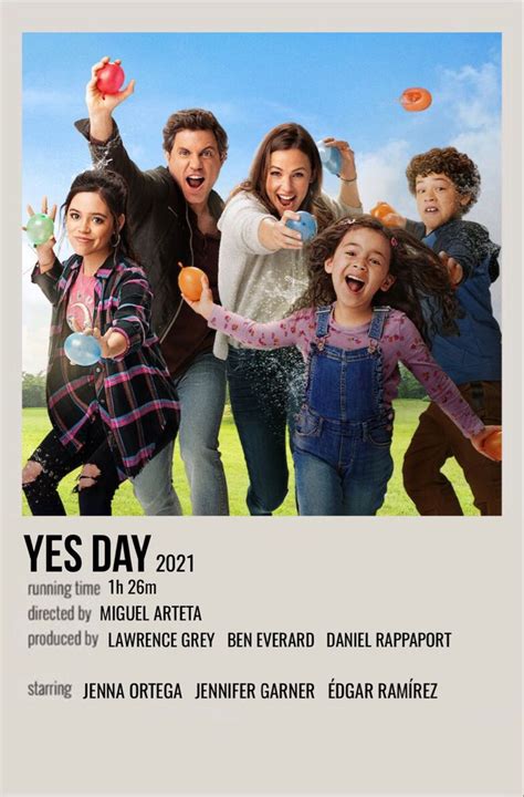 yes day | Movie posters minimalist, Iconic movie posters, Film posters minimalist