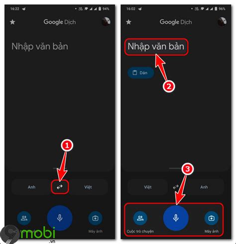 Cách dùng Google dịch tiếng Việt sang tiếng Anh trên điện thoại