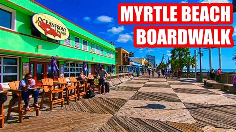 MYRTLE BEACH BOARDWALK & OCEAN BOULEVARD WALKING TOUR! - YouTube