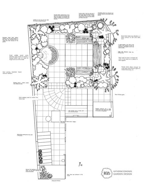 This modern courtyard garden makes good use of a small space with built-in seating amongst the ...