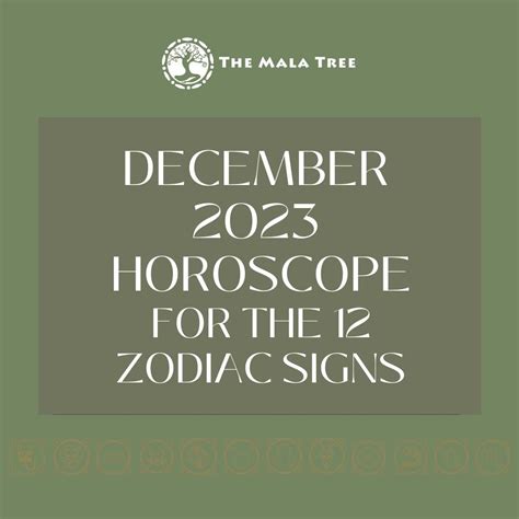 December 2023 Horoscope for the 12 Zodiac Signs | The Mala Tree Crystal Shop Philippines | Best ...