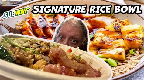 NEW!!! Subway Signature Rice Bowls: Sweet Onion Chicken Teriyaki!! - YouTube