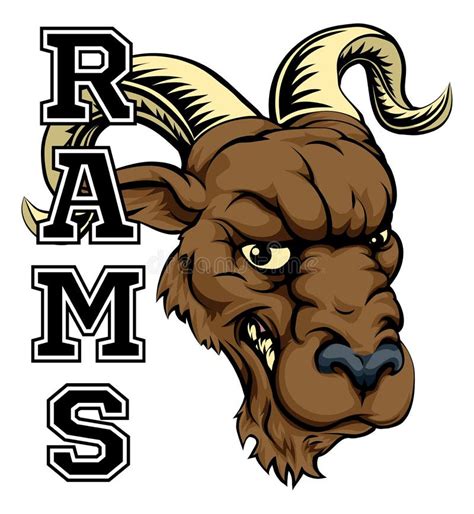 Rams Team Mascot stock illustration. Illustration of rams - 32871344