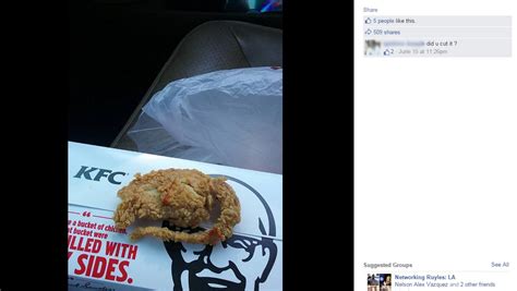 Kentucky Fried Rat? Customer claims KFC served him a rat