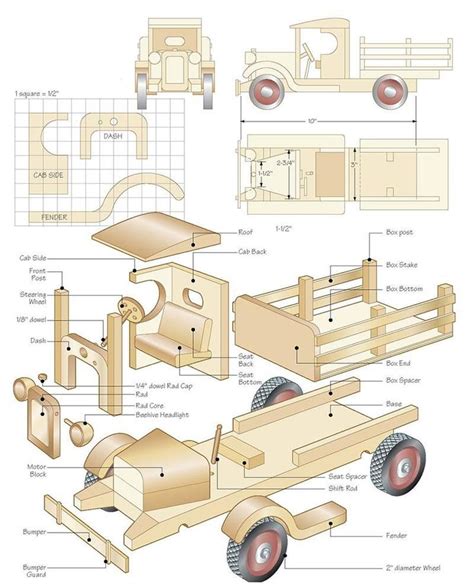 Wooden toy truck plans. See more. Link here and in bio, click woodworking picture!waldoworld ...