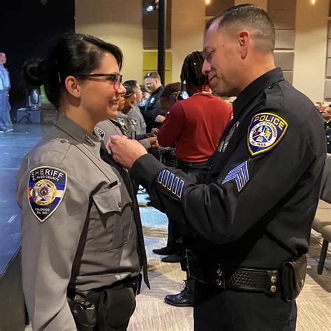 El Paso County deputy gets badge pinned on by officer who saved her ...