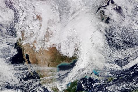 NASA Releases Image of US Deadly Winter Storm From Space - Newsweek