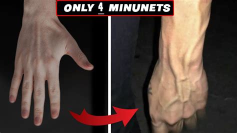 get veiny hands permanently in 4 minutes / step by step - YouTube