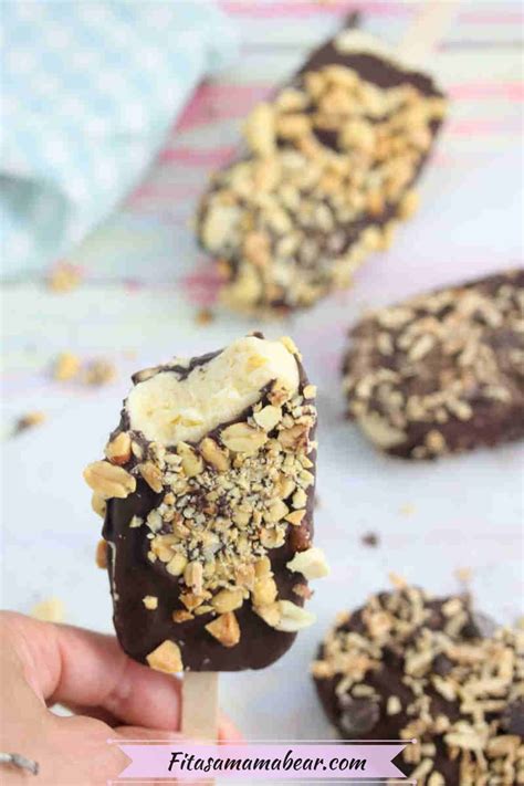 Homemade Ice Cream Bars (High Protein, Dairy-Free)