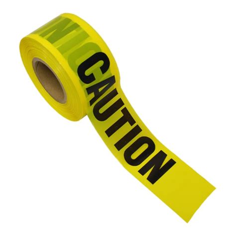 The Brushman | 3" x 1000' Yellow Caution Tape (Roll) | TAPE CAUT10002M