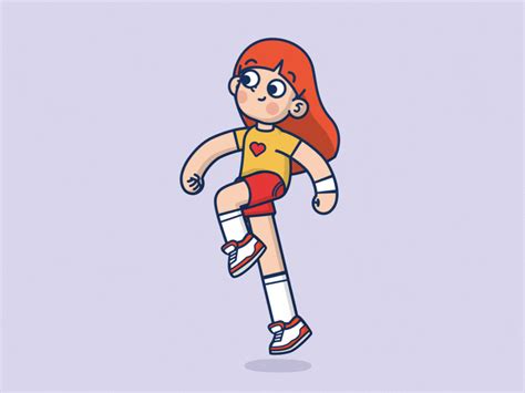 Skipping by DeeKay on Dribbble