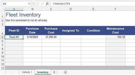 Free Vehicle Maintenance Log Template for Excel