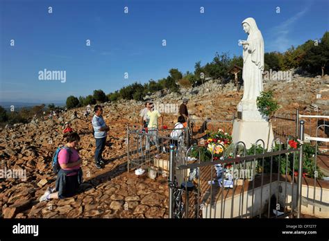 Europe Bosnia and Herzegovina Medjugorje Apparition Hill One of the places of the apparition ...