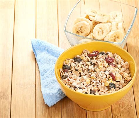 Delicious and Healthy Cereal in Bowl with Milk Stock Image - Image of glass, delicious: 34374071