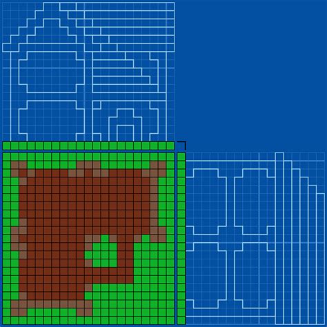 Brick House 8 - Blueprints for MineCraft Houses, Castles, Towers, and more | GrabCraft