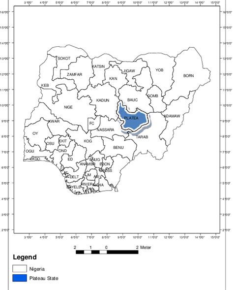 Nigeria showing Plateau State. . | Download Scientific Diagram